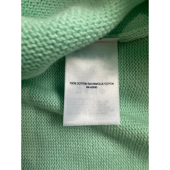 Lands End Sweater Womens M/ 10-12 Mint Green Drifter Mint Green LS Crewneck NWT - Picture 7 of 11